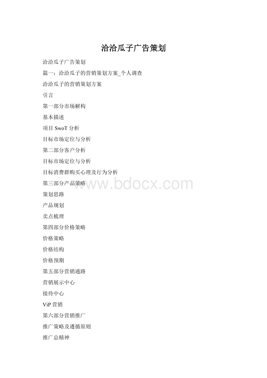 洽洽瓜子广告策划Word格式文档下载.docx_第1页