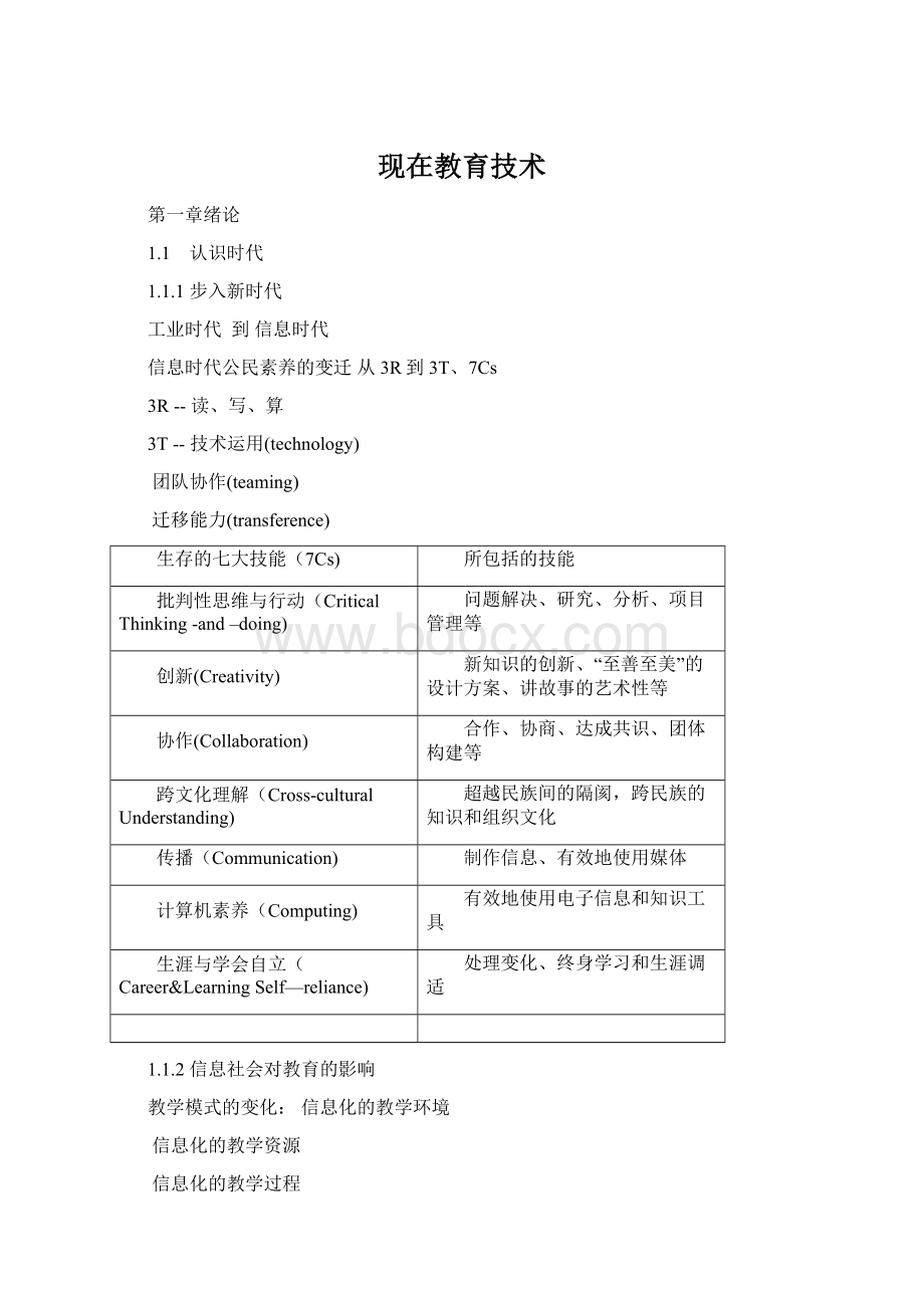 现在教育技术Word文档下载推荐.docx