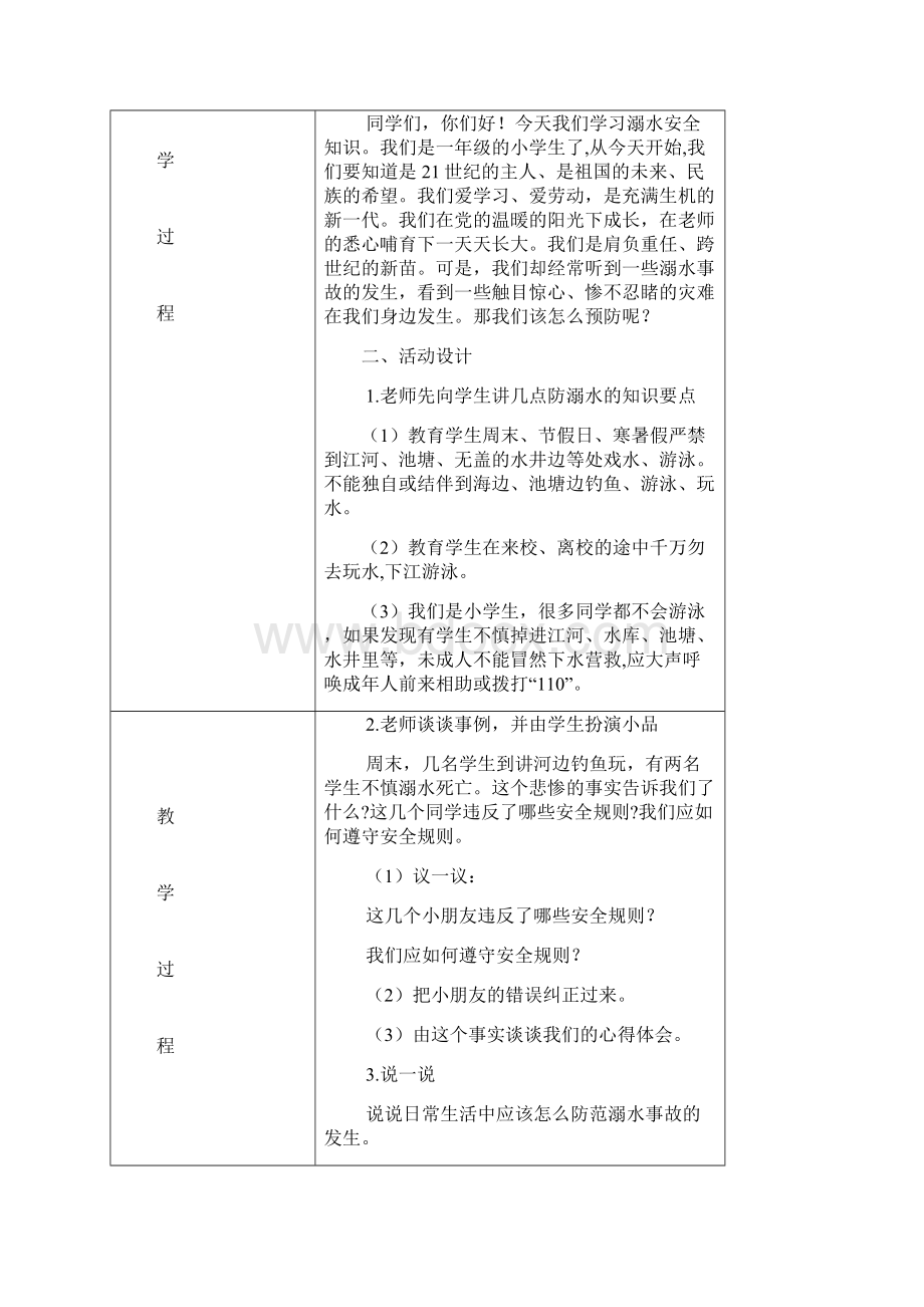 最新小学生防溺水教育主题班会汇编 4篇Word文档格式.docx_第3页