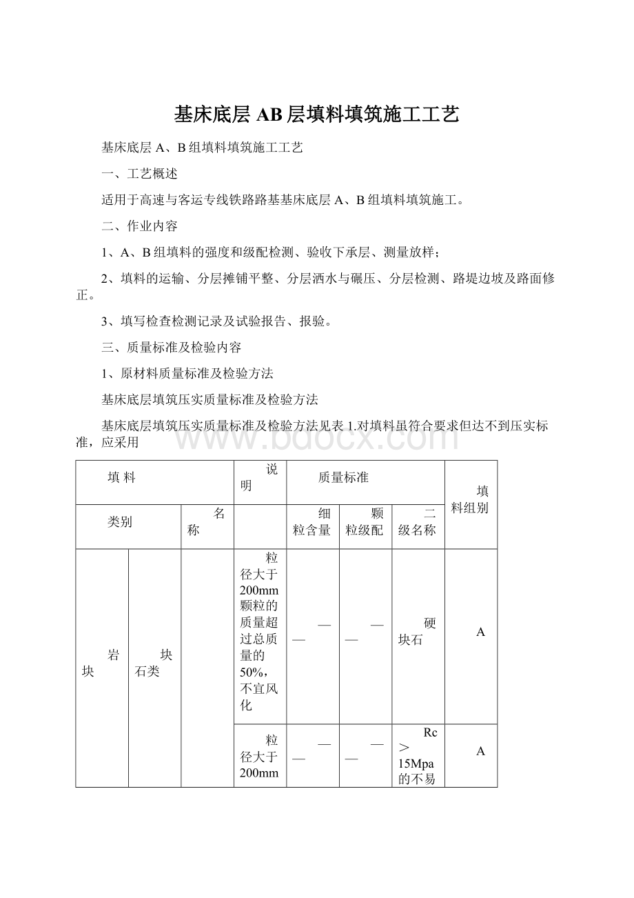 基床底层AB层填料填筑施工工艺Word格式.docx_第1页