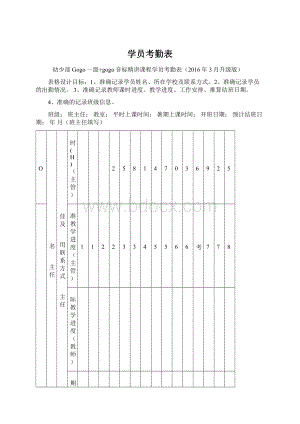 学员考勤表.docx