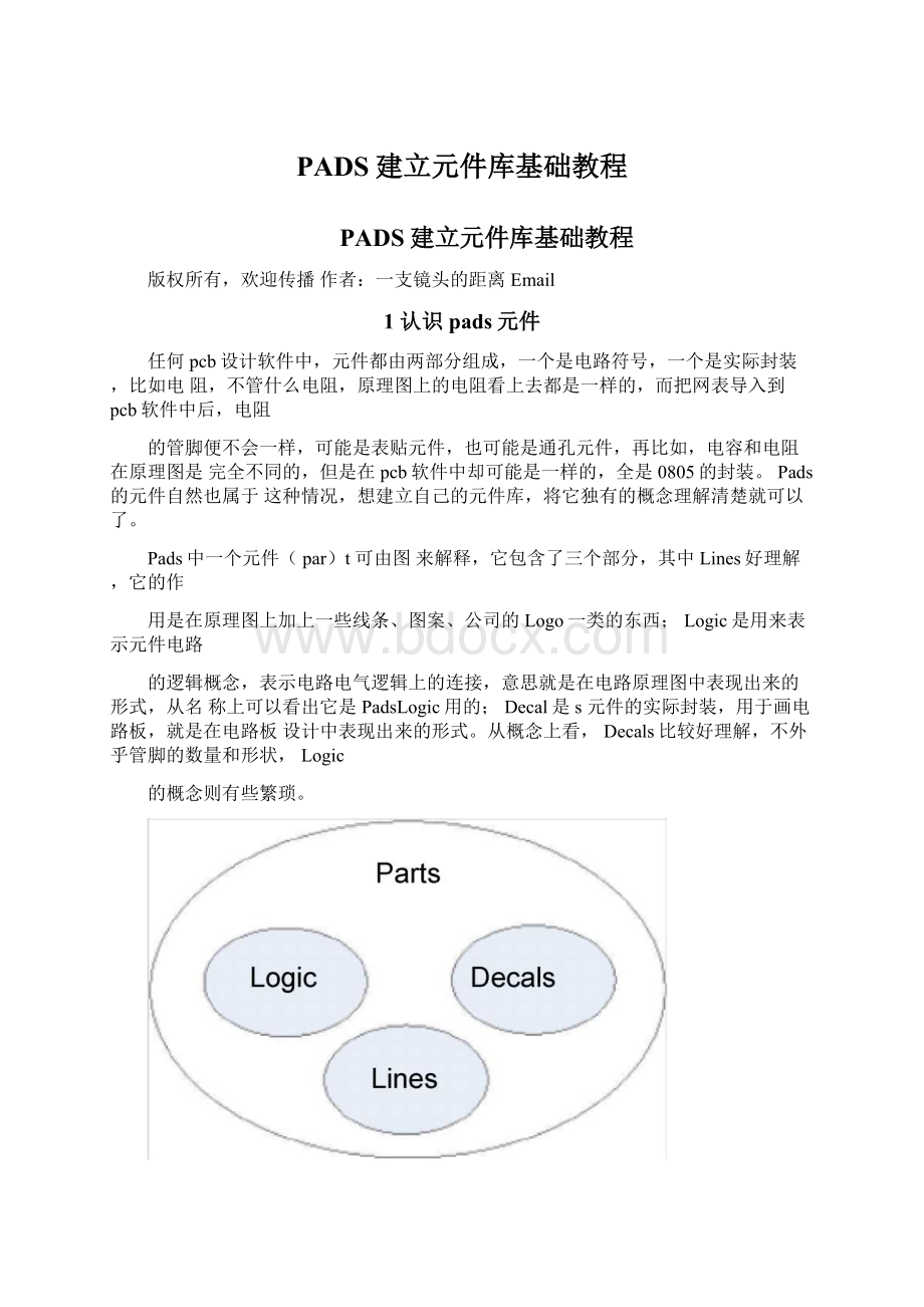 PADS建立元件库基础教程Word格式文档下载.docx