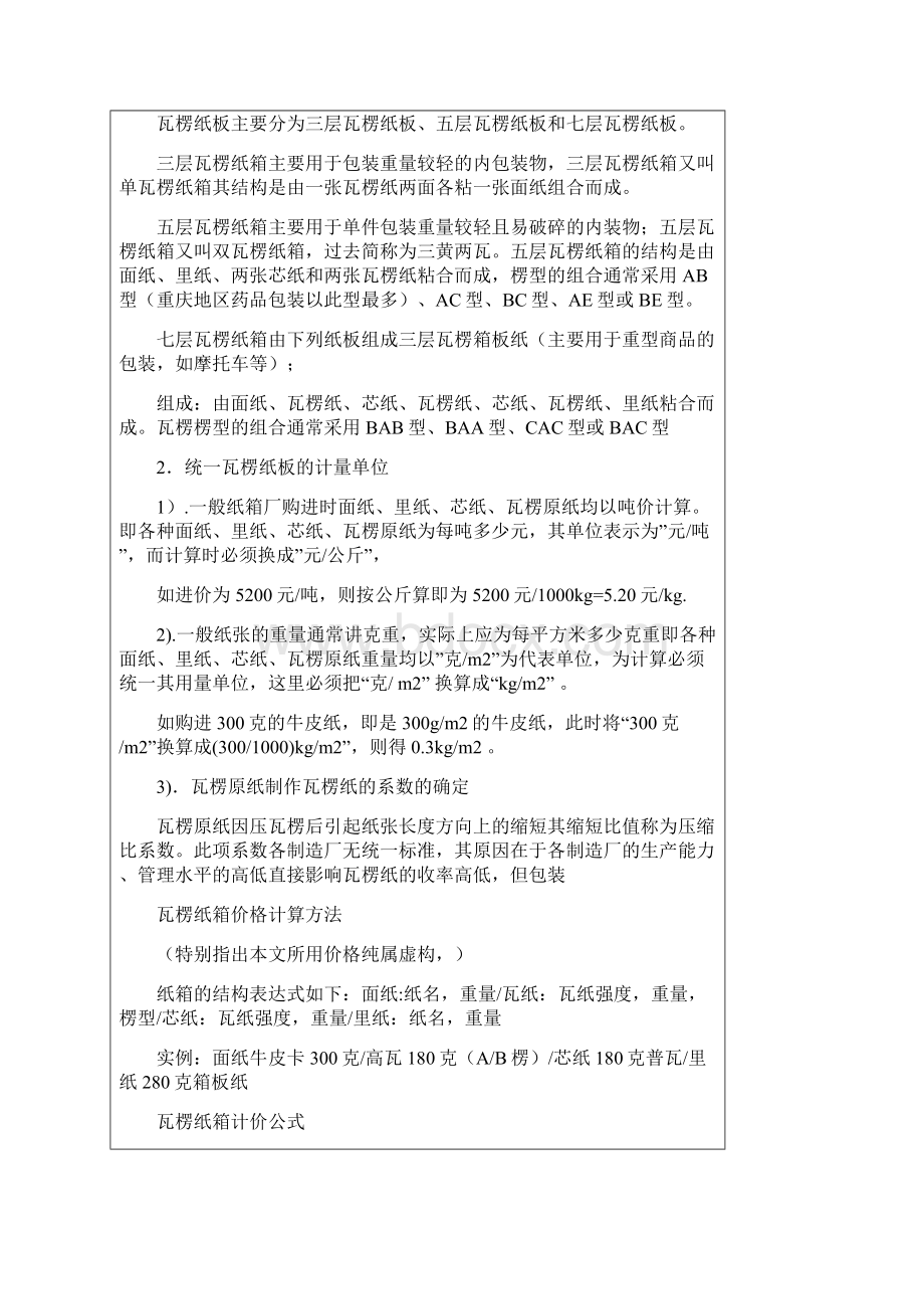 纸箱价格成本计算精华.docx_第2页