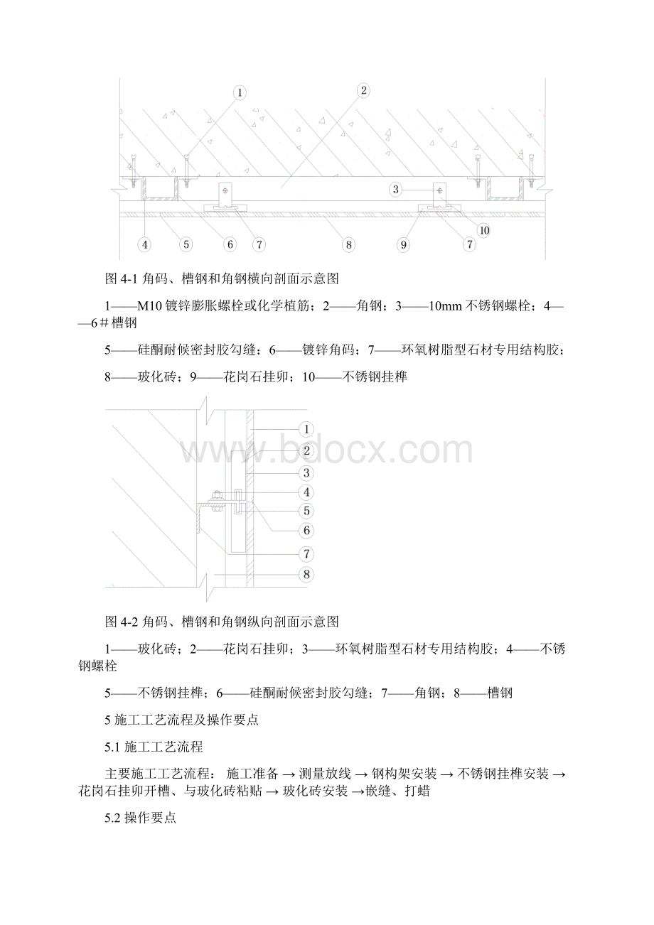 墙面干挂玻化砖施工工法.docx_第2页