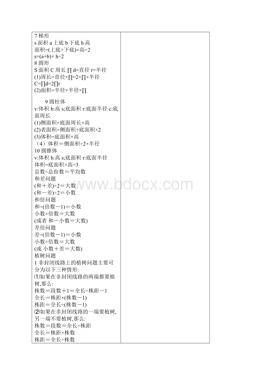 常用小学数学公式Word文档格式.docx_第3页