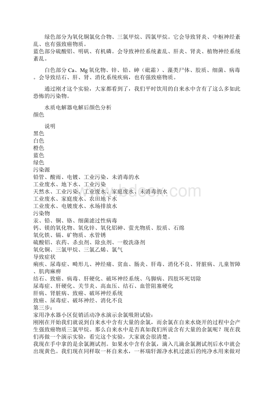 家用净水器小区促销活动策划演示方案Word格式文档下载.docx_第3页