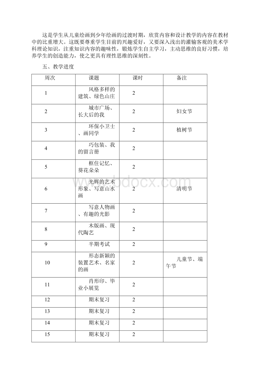 江西版六年级下册美术全册教案.docx_第2页