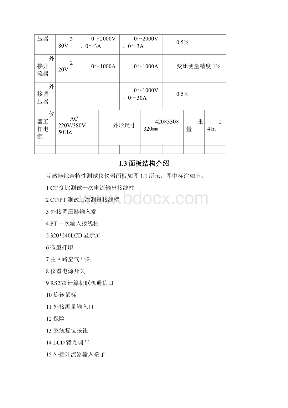 互感器综合特性测试仪说明书.docx_第3页