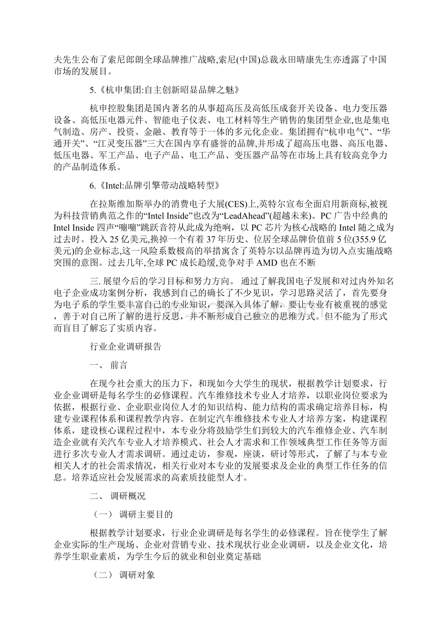 电子行业企业调研报告.docx_第3页