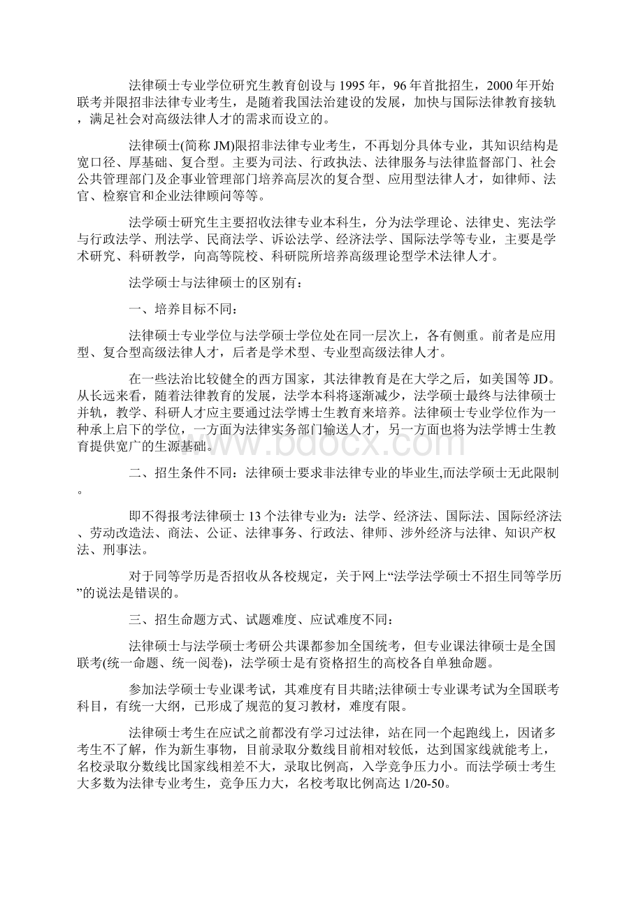 法学法律硕士非法学备考常见问题解答 共23页.docx_第3页