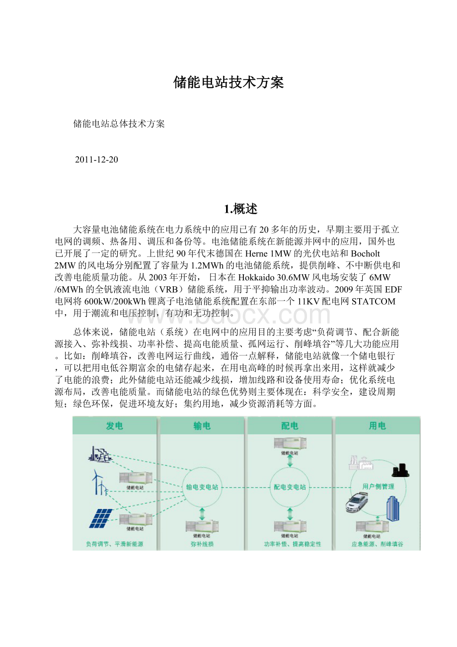 储能电站技术方案.docx