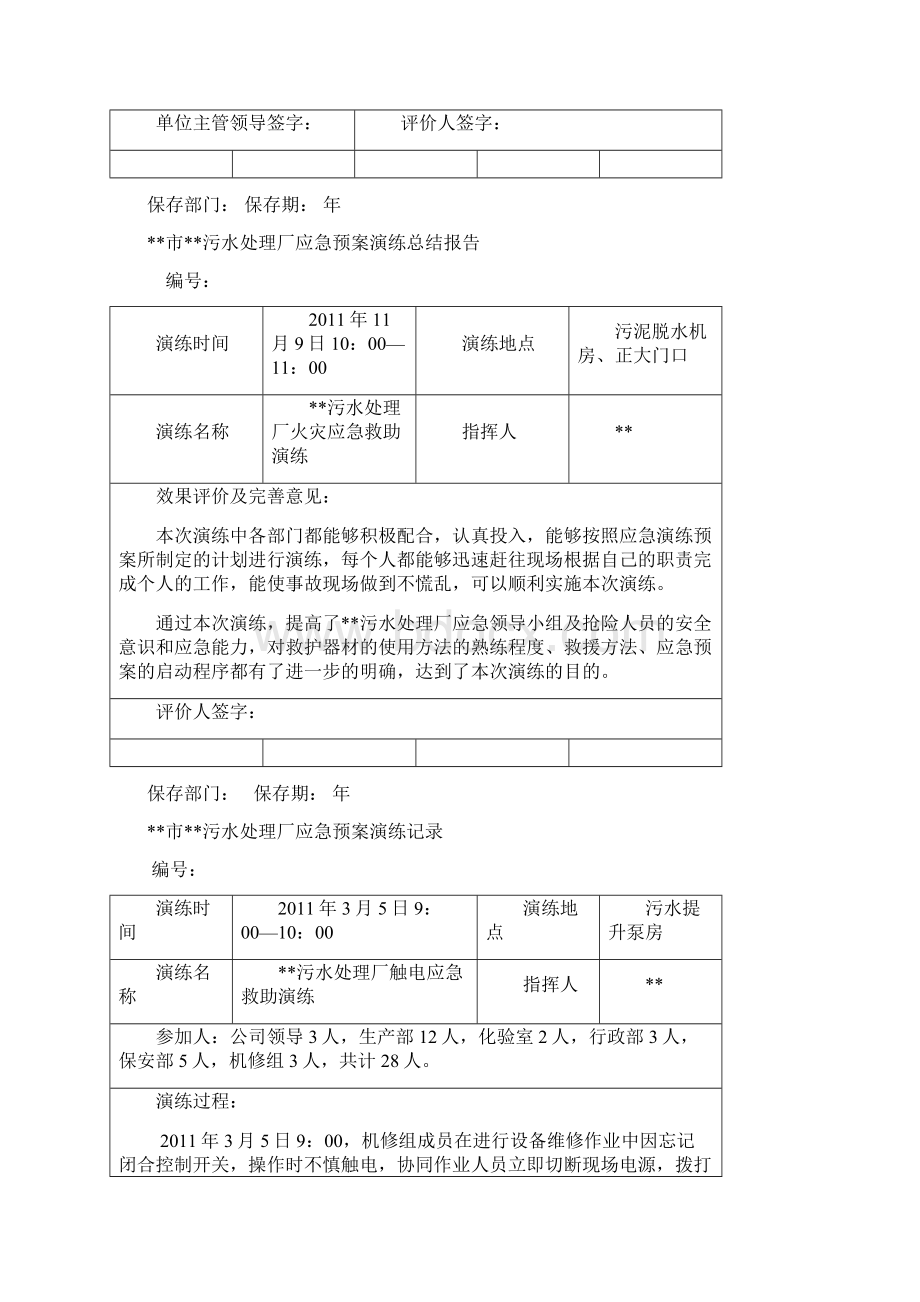 应急预案演练记录Word格式.docx_第2页