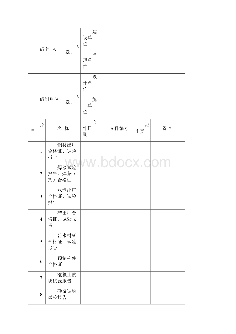 建龙竣工验收资料表格文档格式.docx_第2页