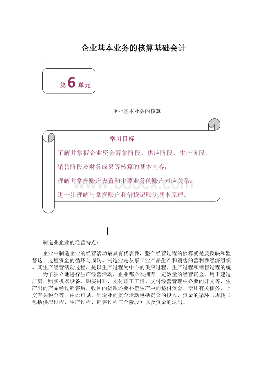 企业基本业务的核算基础会计.docx