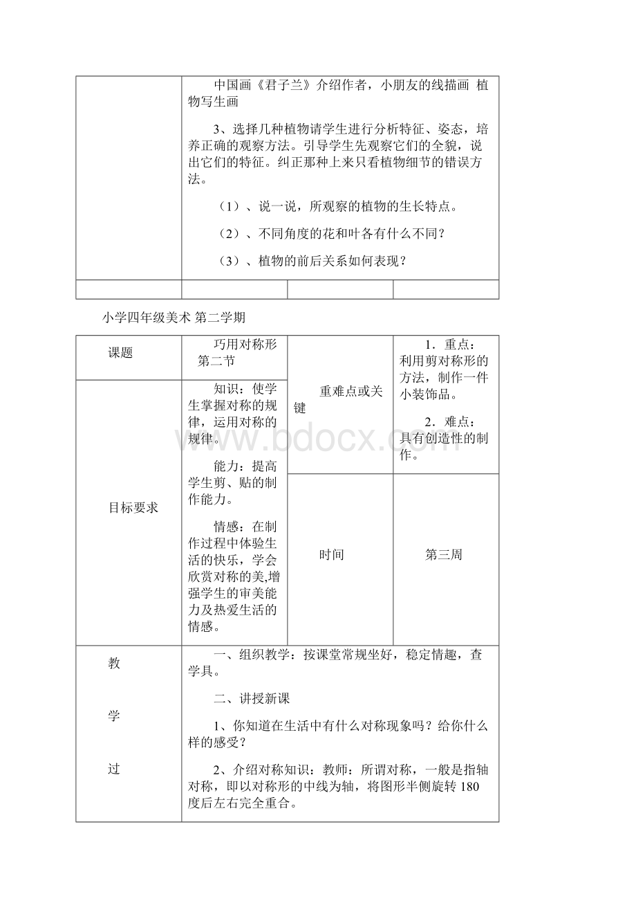 年四年级下册美术教案.docx_第2页