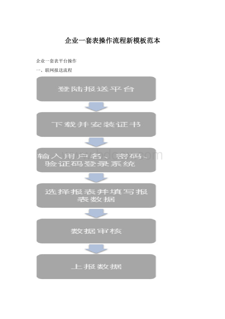 企业一套表操作流程新模板范本.docx