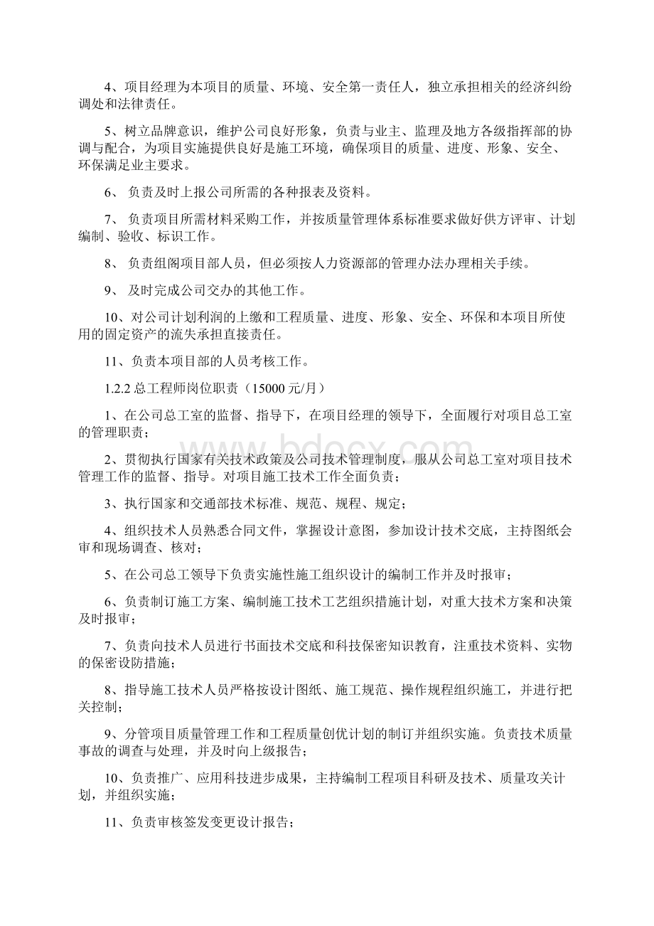 项目部组织机构及岗位职责.docx_第2页