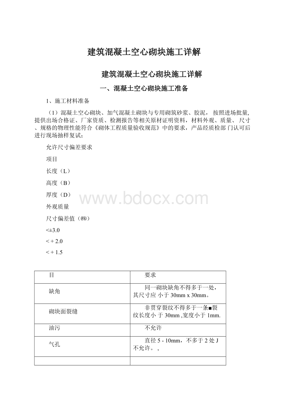 建筑混凝土空心砌块施工详解.docx