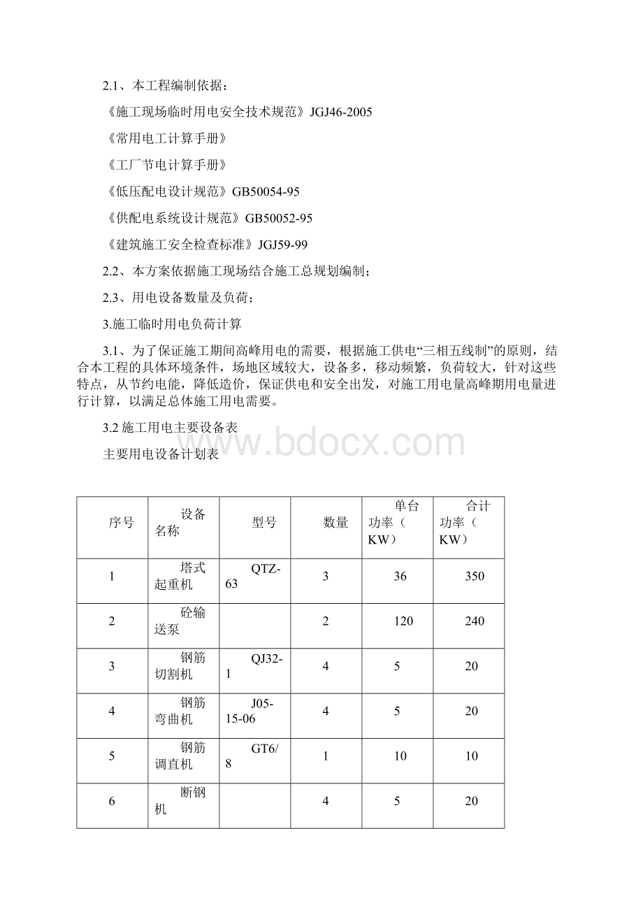 巴南区廉租房新建项目施工临电方案.docx_第2页