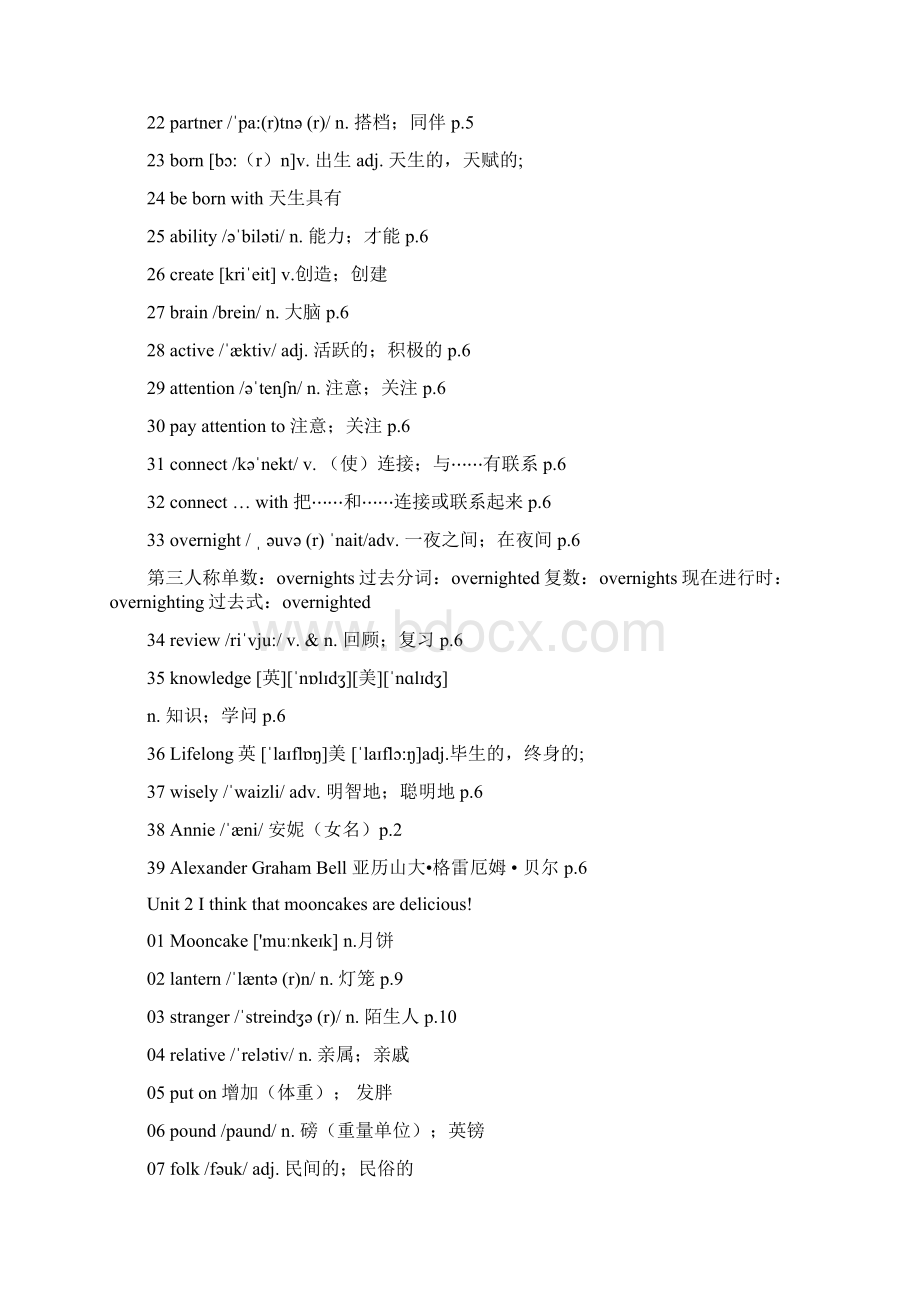 九年级新目标英语全册单词表最新校对.docx_第2页