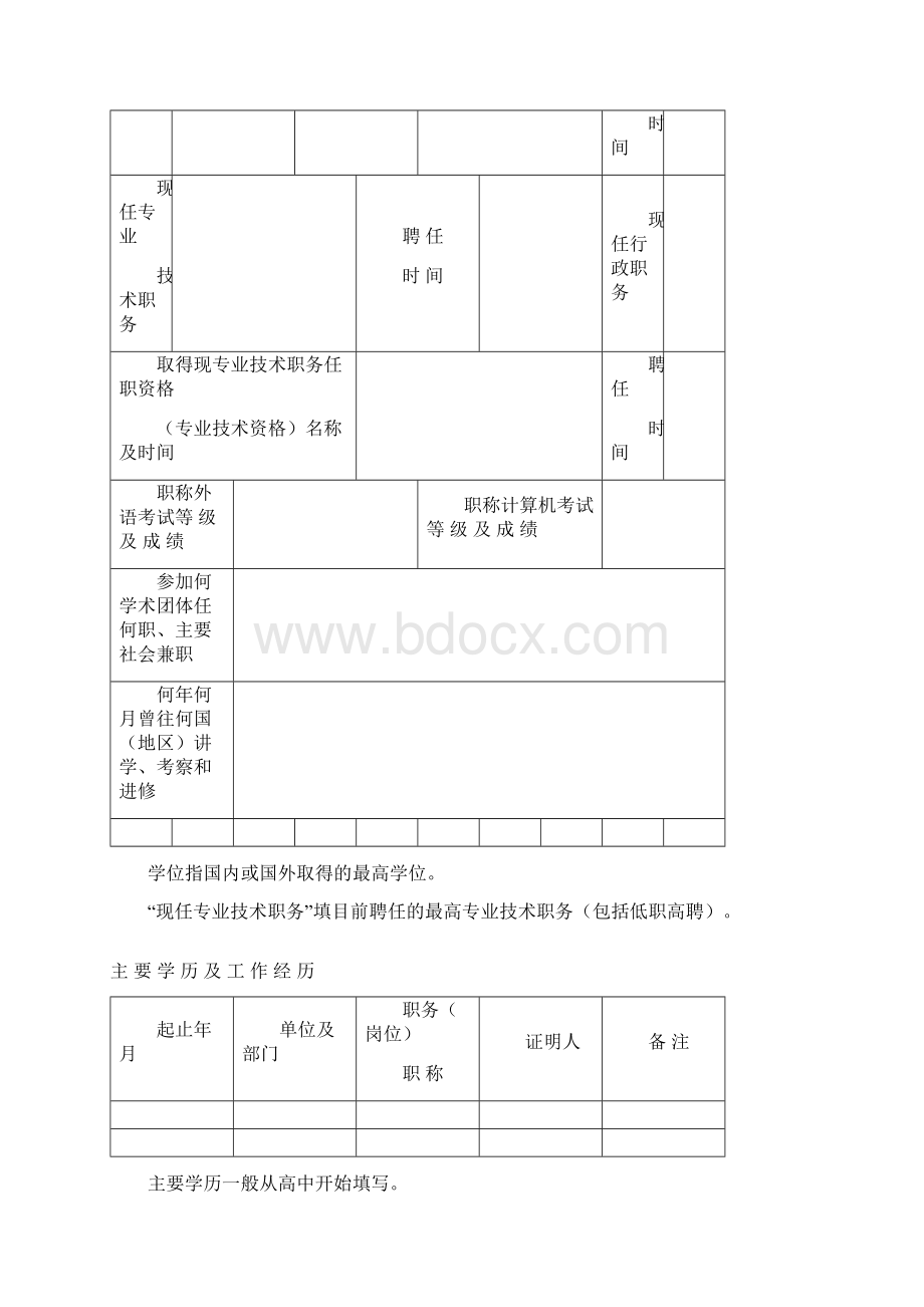 上海市中级专业技术职务资格评定申报表完整版doc.docx_第2页