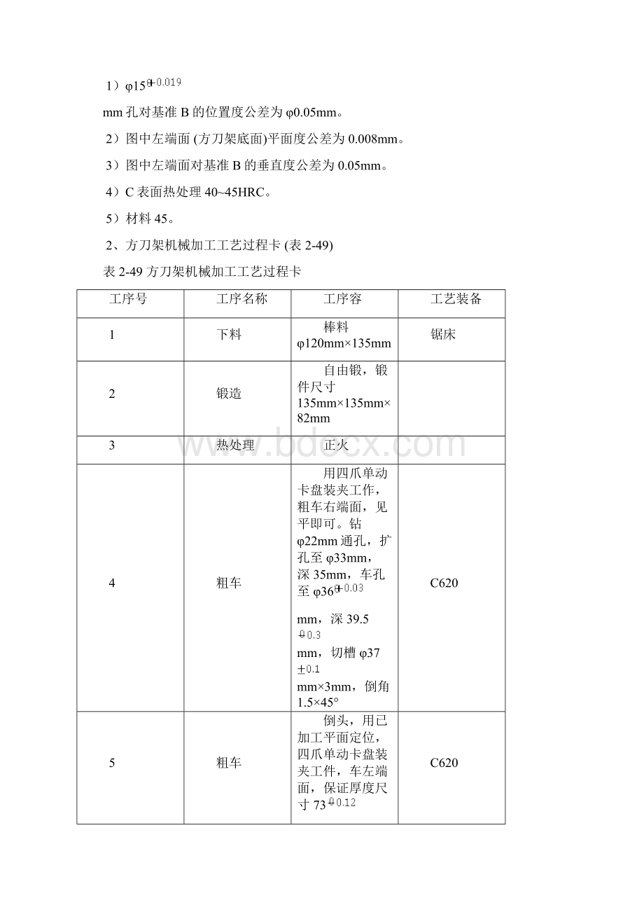 方刀架的工艺设计说明文档格式.docx_第3页