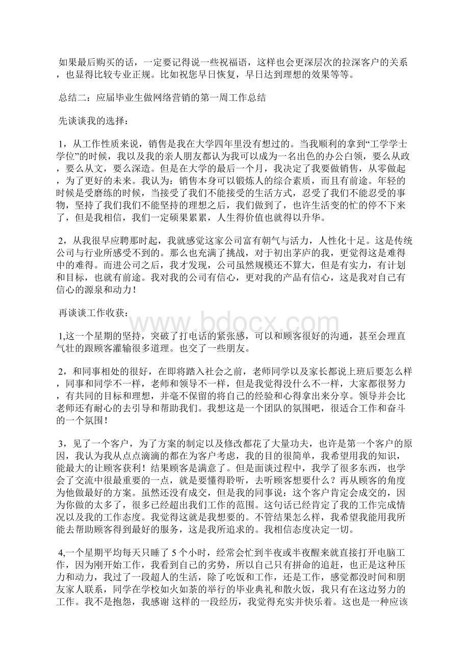 网络电话销售工作总结Word文档下载推荐.docx_第2页