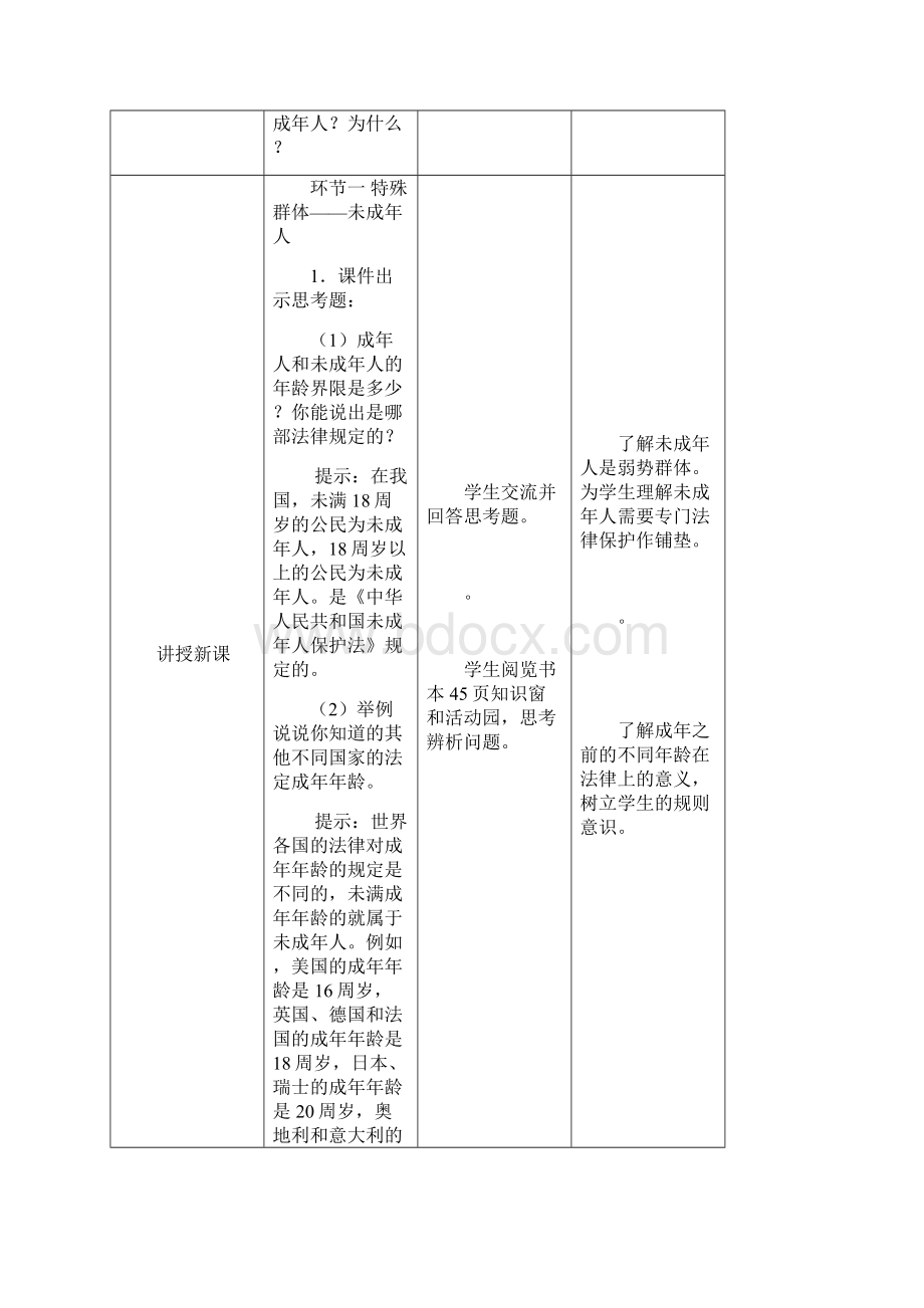 部编版小学道德与法治六年级上册第8《我们受特殊保护》教学设计.docx_第2页