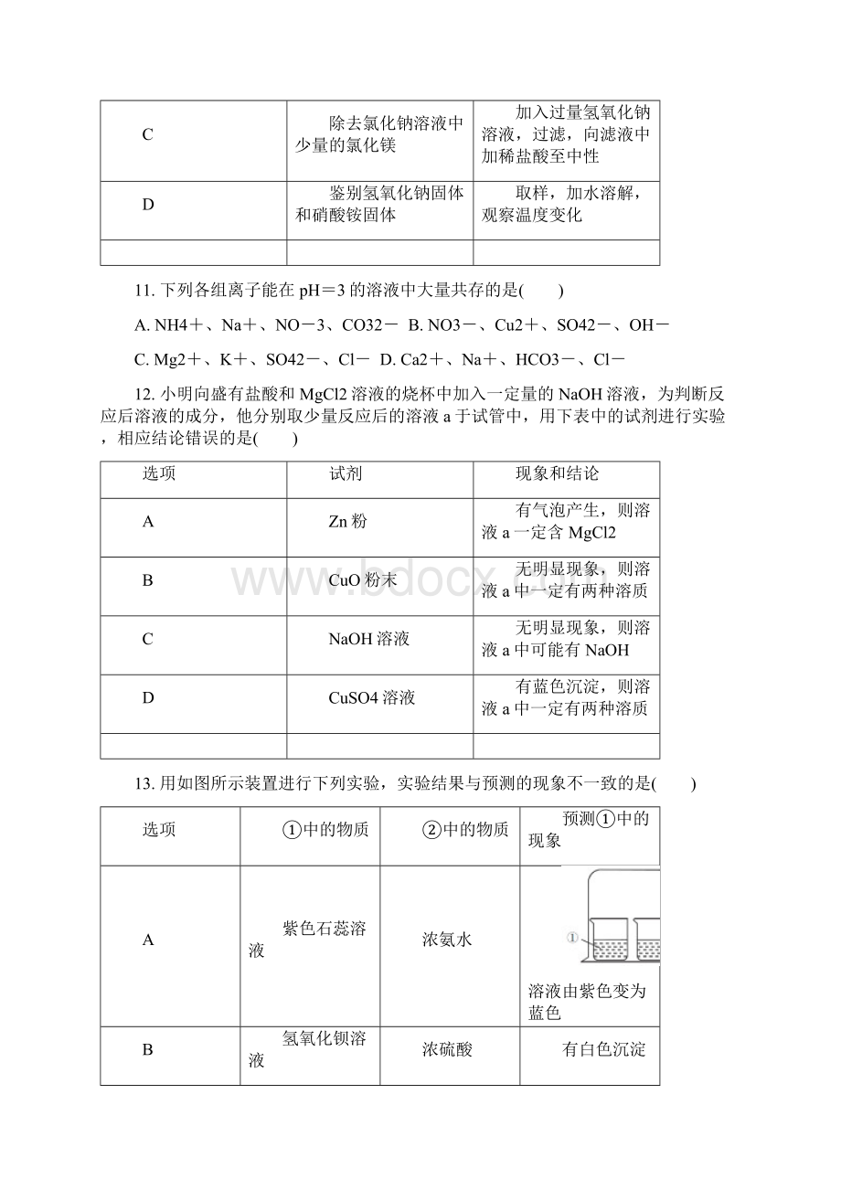 人教版秋九年级化学下册 期末达标检测卷含答案Word格式.docx_第3页