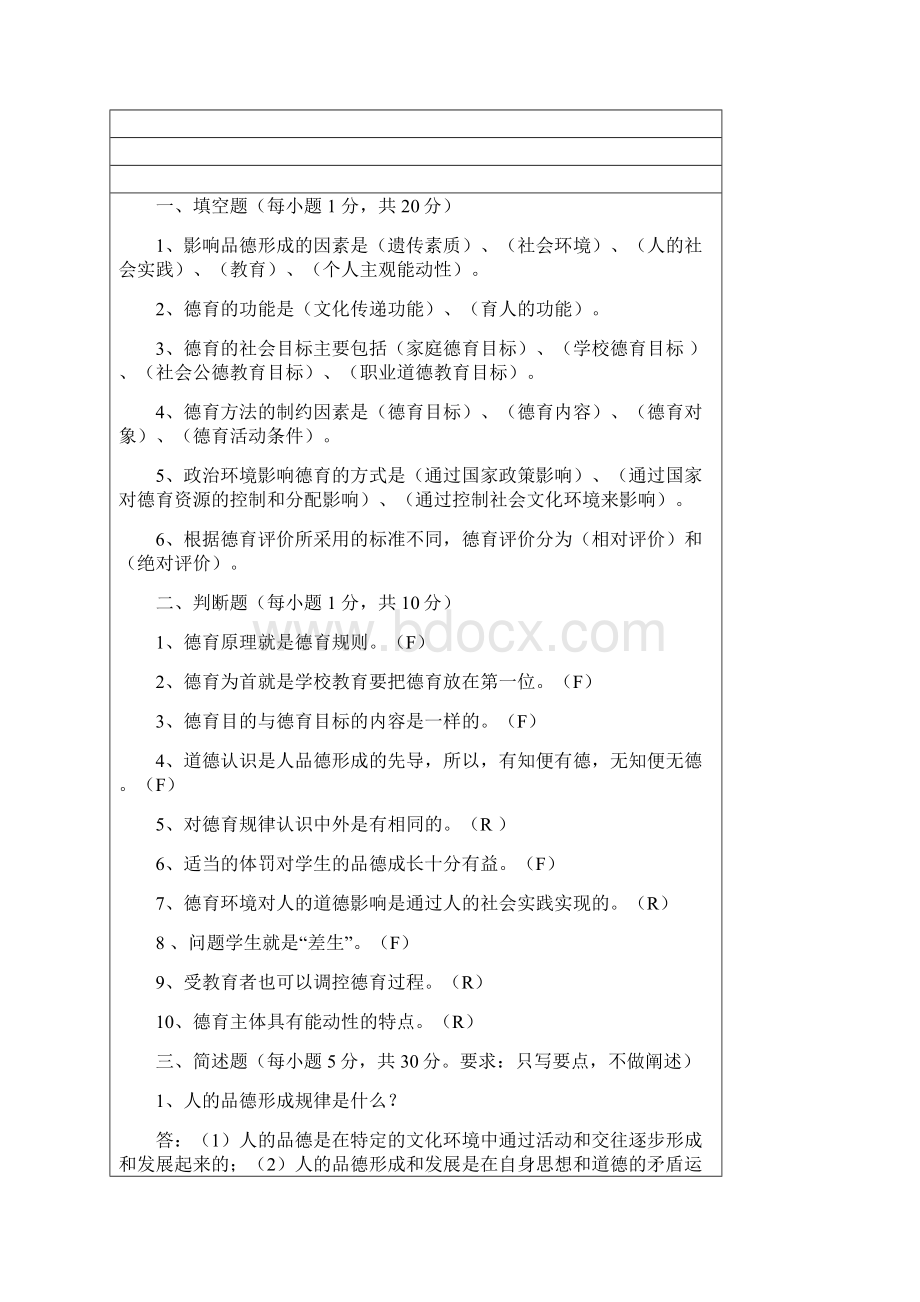 《德育原理》考试资料Word文档格式.docx_第3页