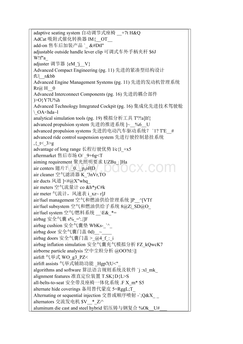 汽车词汇大全Word文档格式.docx_第2页