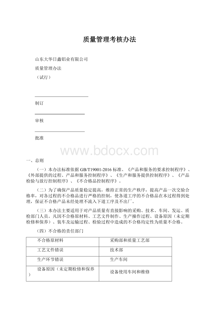 质量管理考核办法Word下载.docx_第1页