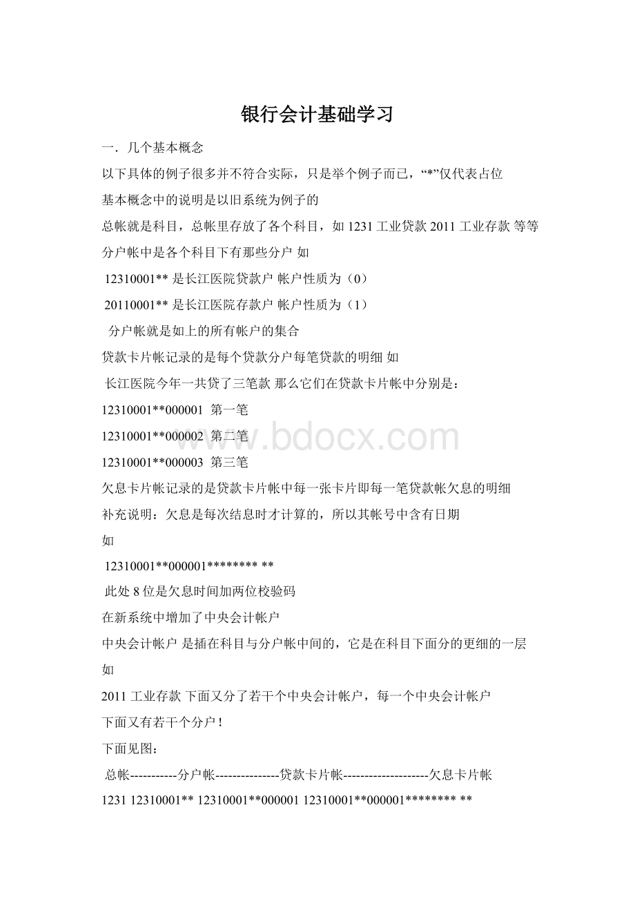 银行会计基础学习Word格式.docx_第1页