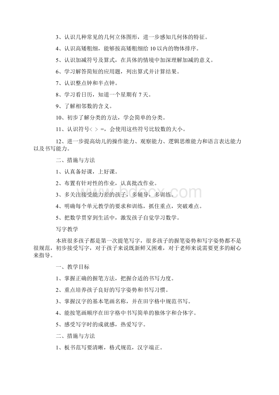 学前班教学教育工作计划.docx_第2页