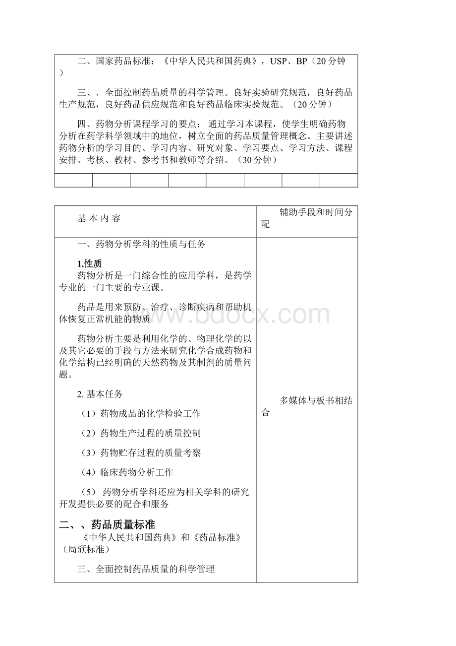 药物分析学教案.docx_第2页