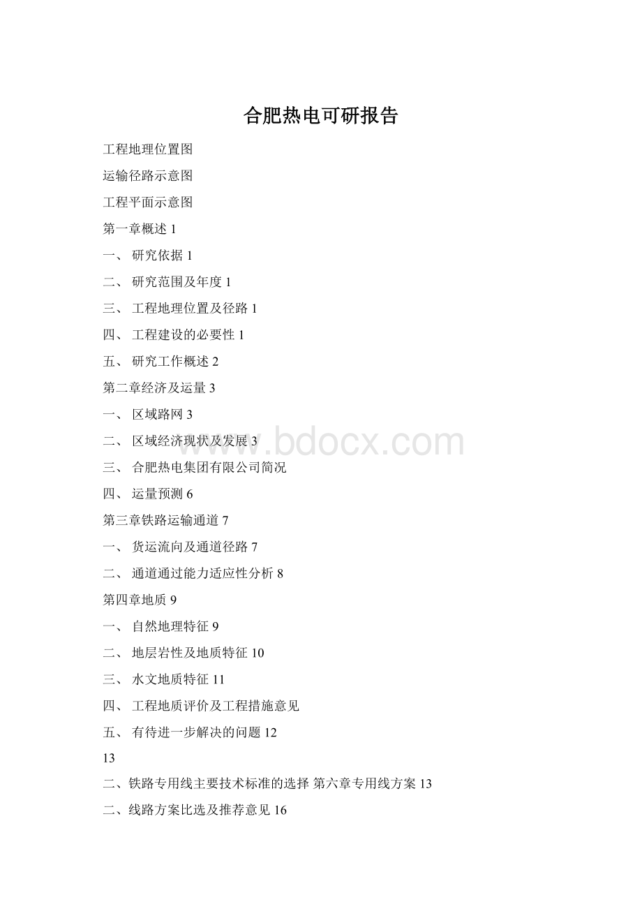 合肥热电可研报告Word格式.docx