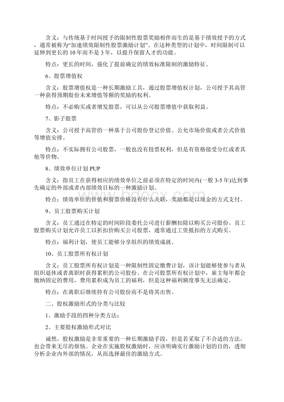 股权激励形式方式如何实施及设计方案.docx_第2页