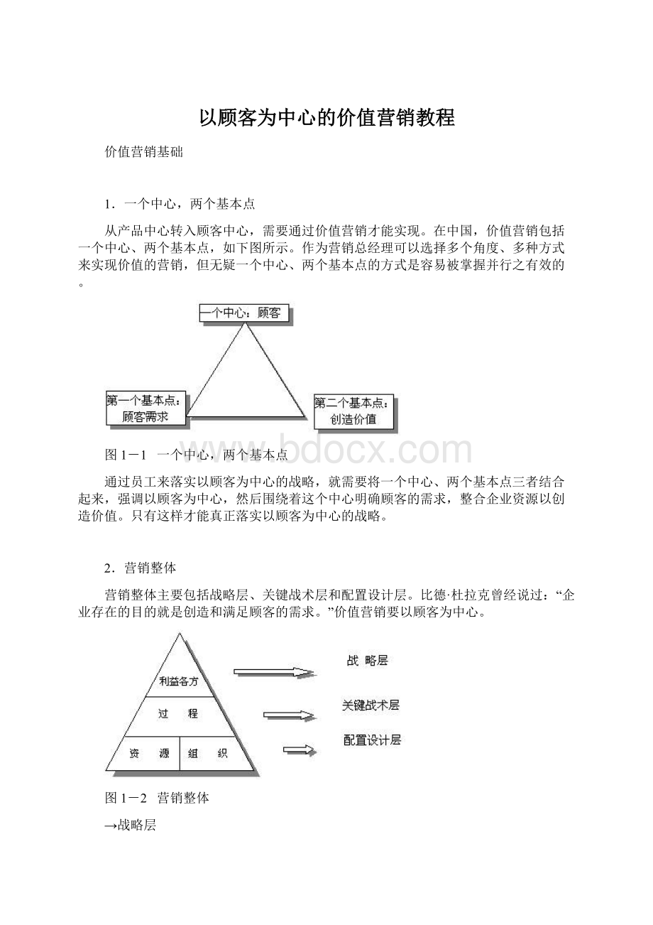 以顾客为中心的价值营销教程文档格式.docx