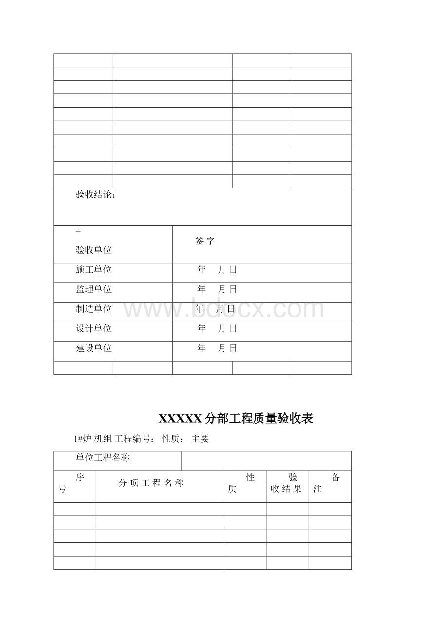 锅炉本体安装单位工程验收表格实用资料Word下载.docx_第2页