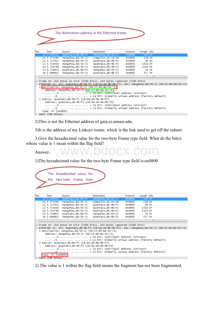 通信网原理实验报告Ethernet and ARP.docx_第3页