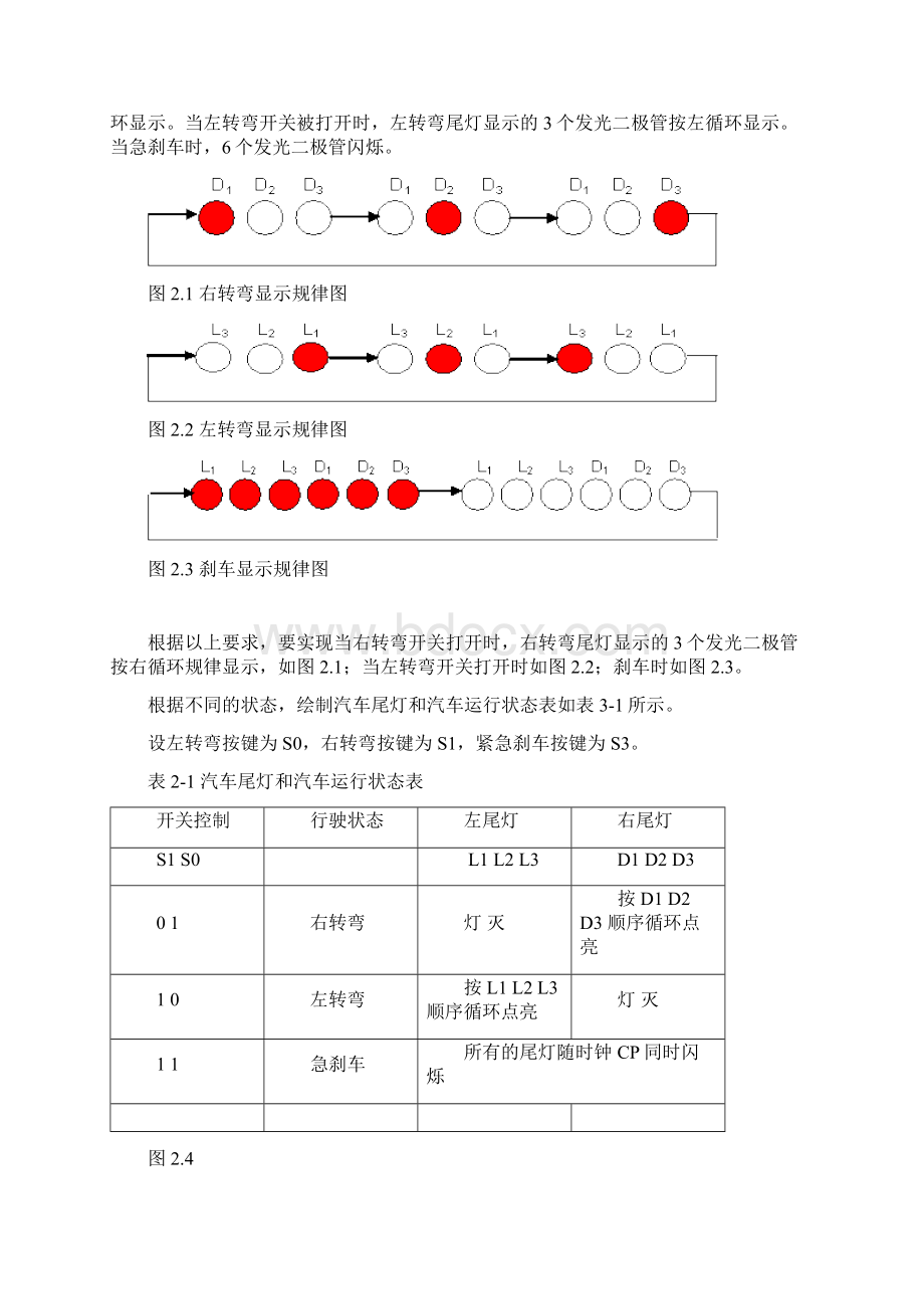 汽车尾灯电路设计报告Word文件下载.docx_第3页