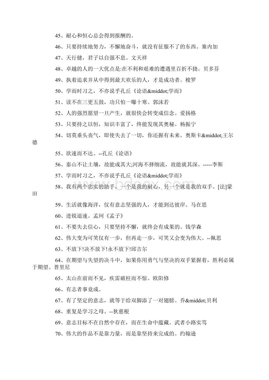 形容坚持不懈的名言300句.docx_第3页