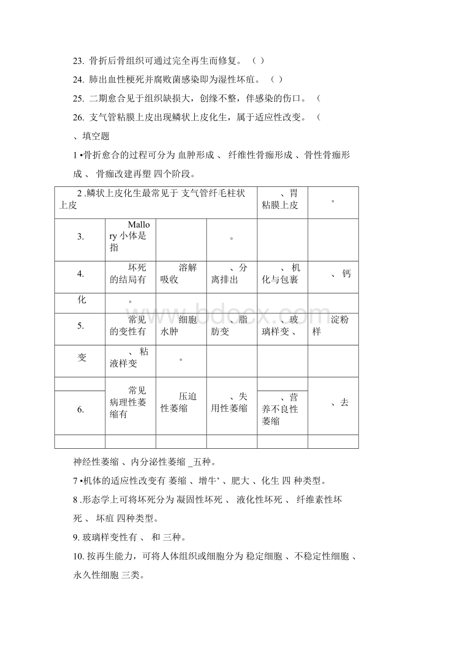 病理学试题库及答案.docx_第2页