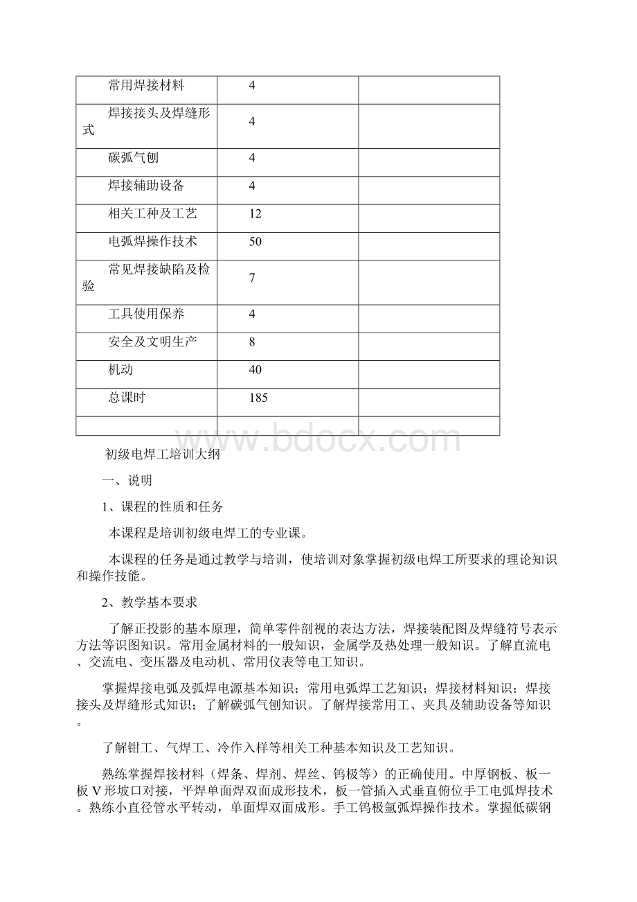 电焊工培训计划与培训大纲文档格式.docx_第3页