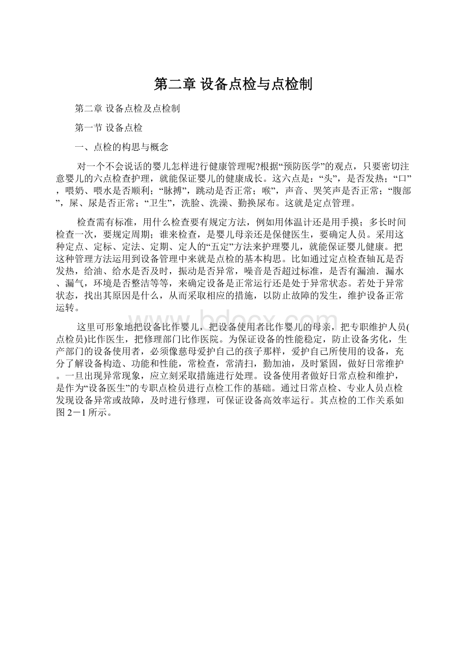 第二章 设备点检与点检制.docx_第1页