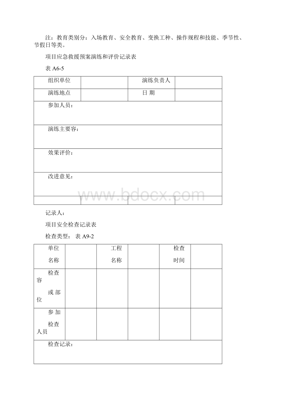 安全培训记录表格.docx_第2页