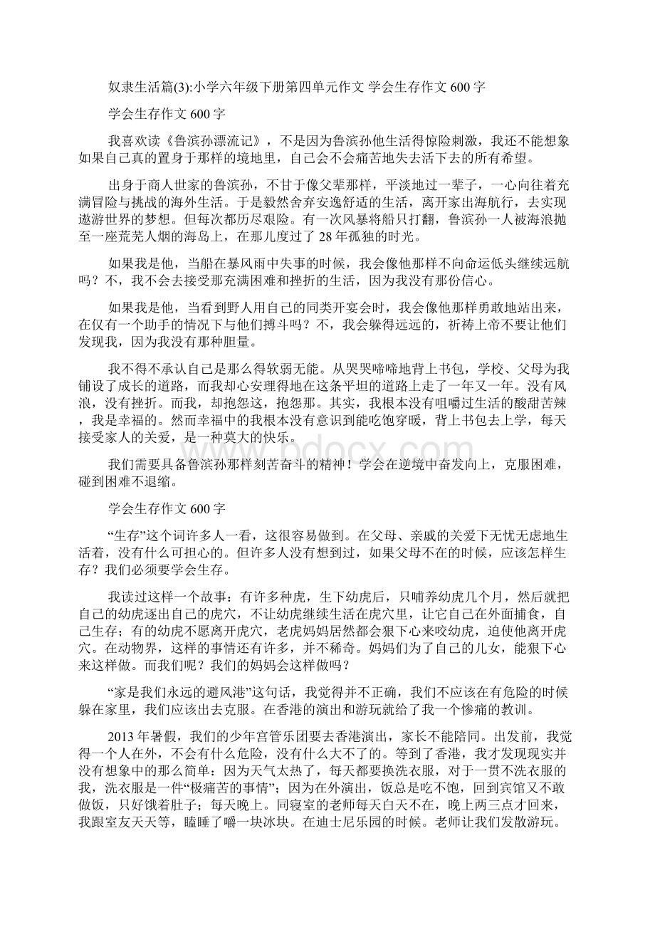 奴隶的生活攻略奴隶生活多篇Word文档下载推荐.docx_第3页