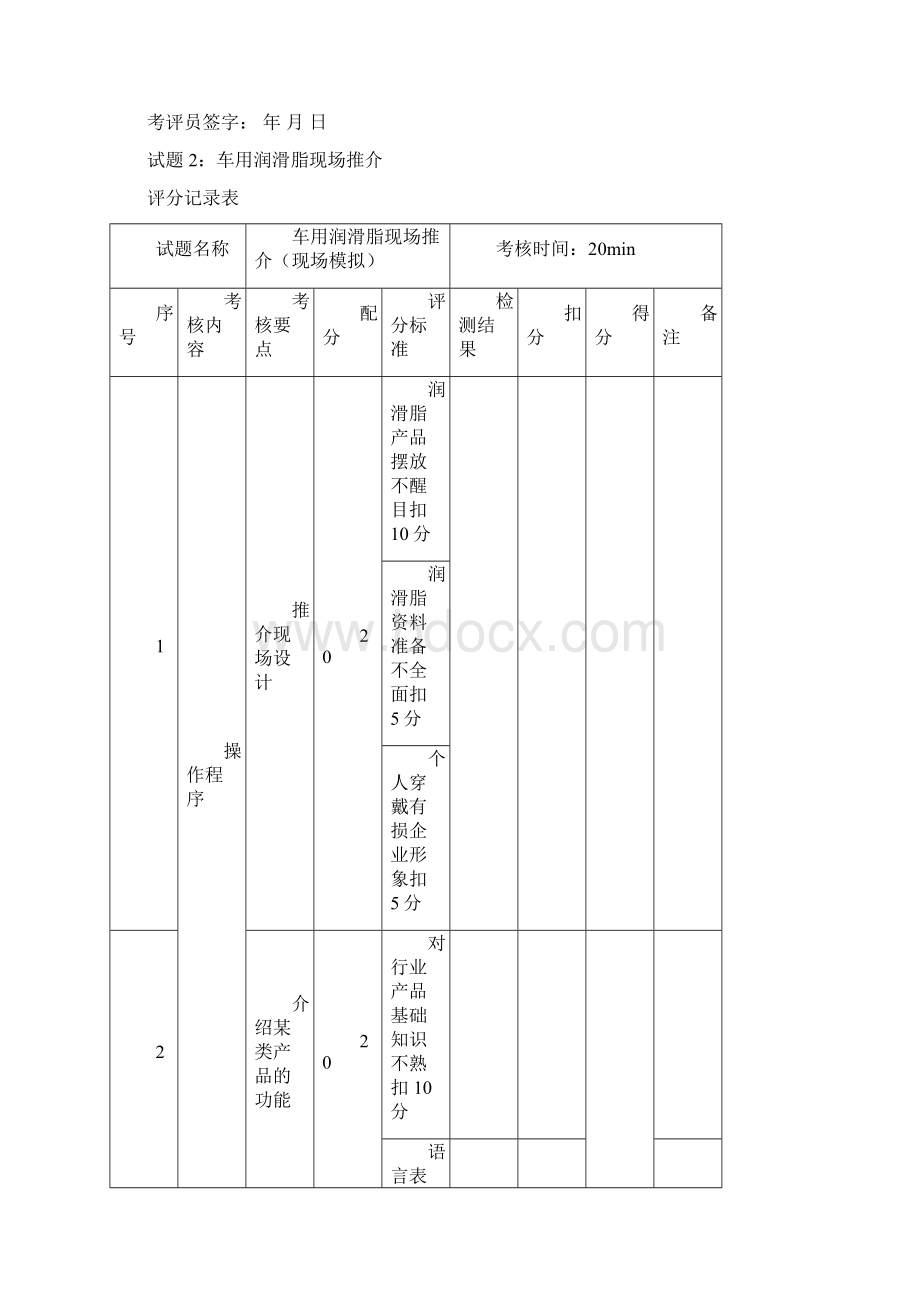 最新加油站操作员技师实操评分表.docx_第3页