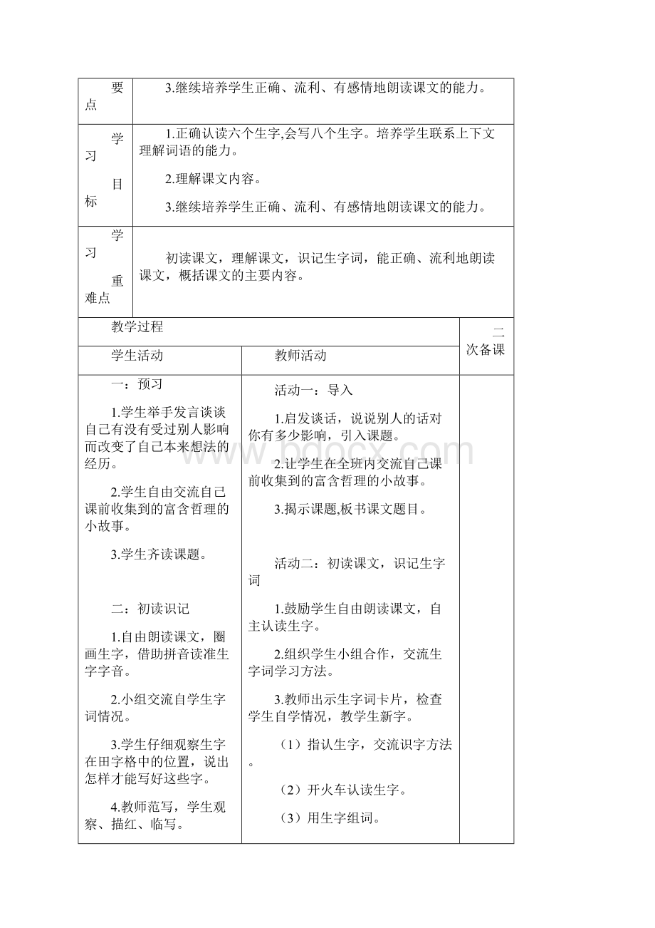 部编版语文二年级下册第七单元 教案Word下载.docx_第2页