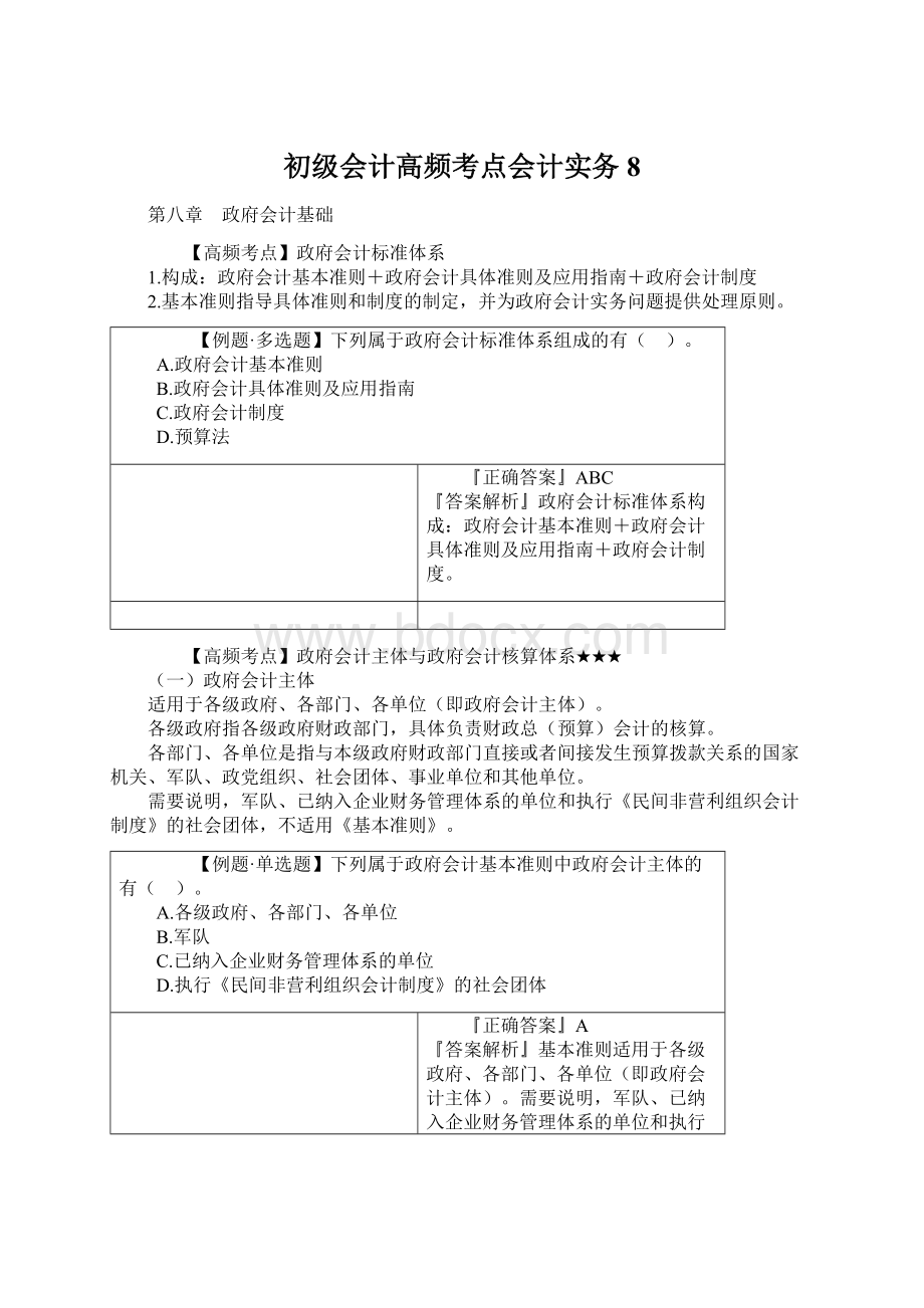 初级会计高频考点会计实务8.docx_第1页